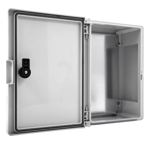 Műanyag IP65 kültéri elosztószekrény 330x250x130mm IK10 AC/DC 1000V Tracon TME332513