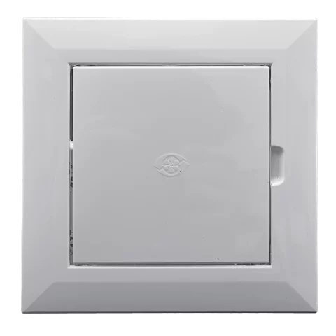 Szerelőajtó műanyag fehér 100x100mm Revíziós ajtó 98x98mm beépítés Vents D 100x100