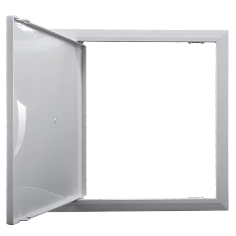 Szerelőajtó műanyag fehér 300x300mm Revíziós ajtó 297x297mm beépítés Vents D 300x300