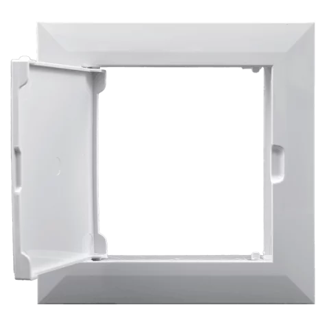 Szerelőajtó műanyag fehér 100x100mm Revíziós ajtó 98x98mm beépítés Vents D 100x100