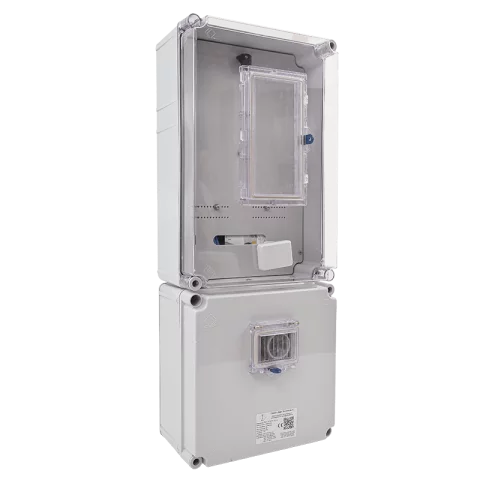 Csatári Plast PVT 3075 Fm-SZ-U 1/3 fázisú villanyóra szekrény 80A szabadvezetékes CSP24.E123