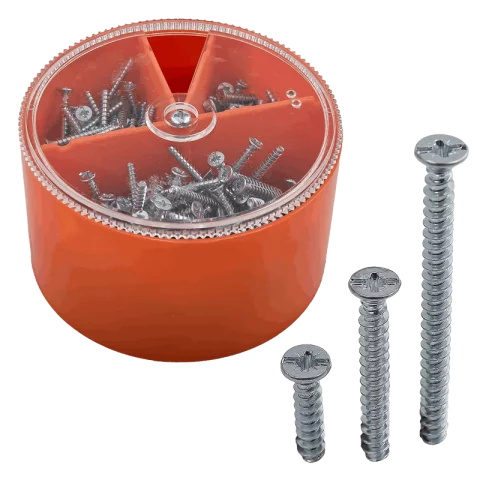 Szerelvénycsavar Készlet 3,2x 15-25-40mm Szerelvény rögzítő csavar Szerelvénydobozhoz 300db/csom OBO