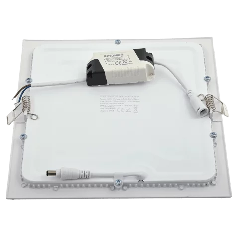 LED Panel Mennyezeti Beépíthető 18W 6000K Hideg Fehér Négyzet Optonica 2348