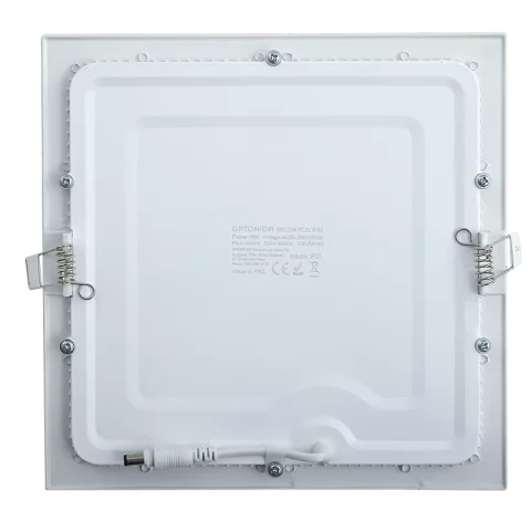 LED Panel Mennyezeti Beépíthető 18W 6000K Hideg Fehér Négyzet Optonica 2348