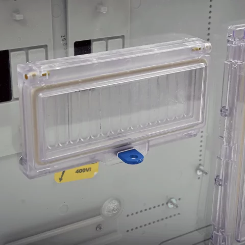 Csatári Plast csoportos mérő modul PVT 6045 Á-V Fm-CS-U 1/3 fázisú kombinált 63A mérő számára