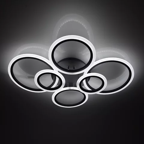 Mennyezeti lámpa LED Smart 85W 7300lm 700mm dimmelhető távirányítóval okos fekete Nedes