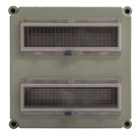 Csatári Plast PVT 3030 ÁK 2x12 mért oldali elmenő áramköri kismegszakító szekrény CSP 33106000