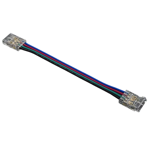 COB Led Szalag Csatlakozó Toldó Vezetékes RGB 10mm COB led szalaghoz 2 toldóval Optonica 6599
