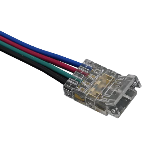 COB Led Szalag Csatlakozó Toldó Vezetékes RGB 10mm COB led szalaghoz 2 toldóval Optonica 6599