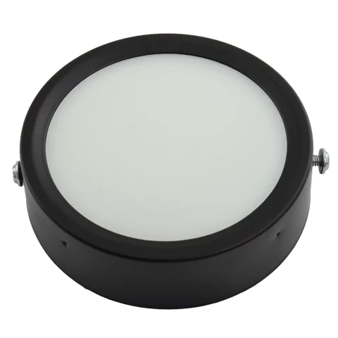 LED Panel Mennyezeti Falon kívüli 6W CCT Állítható Színhőmérséklet Kerek Fekete 420lm Optonica 12929