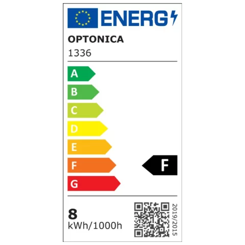 E27 LED Izzó 8W 6000K hideg fehér kisgömb G45 710lm Optonica 1336