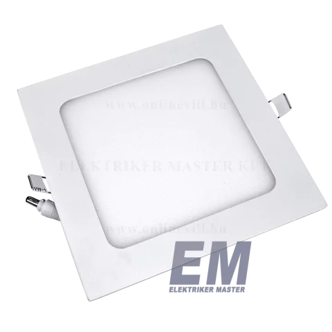 LED Panel Mennyezeti Beépíthető 12W 4500K Természetes fehér Négyzet 840lm Epistar chip Optonica 2572