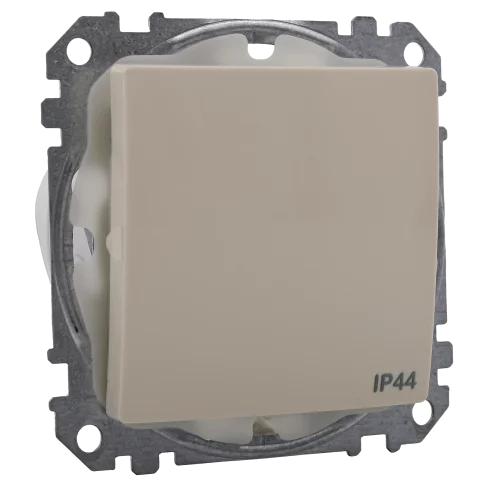 Schneider SEDNA Design Kapcsoló 101 egypólusú villanykapcsoló IP44 rugós bekötés bézs SDD212101
