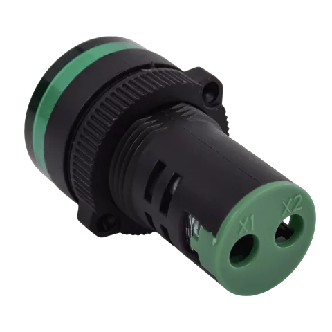 Digitális Feszültségmérő 22mm furatba kerek Digitális kijelzővel 24V-500V AC Voltmérő Tracon NYG3-VG