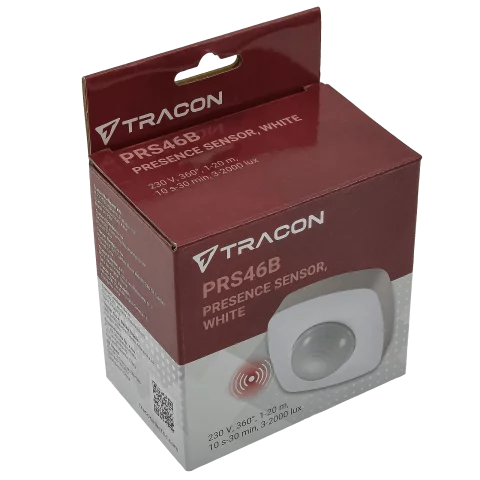 Jelenlétérzékelő Mennyezeti Falon Kívüli 360° IP20 Tracon PRS46B