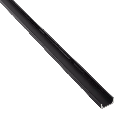 Led Szalag Profil Sín Falon Kívüli Alumínium 1m alu sín fekete 41010A1-BK