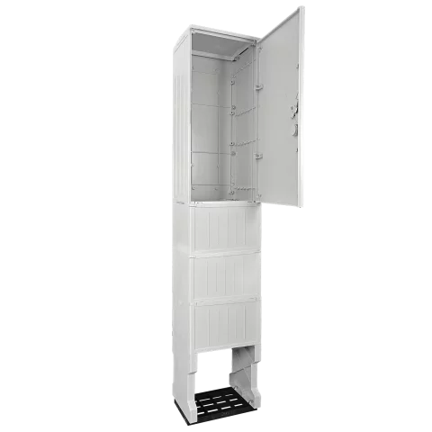 Csatári Plast PVT K-L 40x88/25 üres MAGASÍTOTT villanyóra szekrény lábazattal