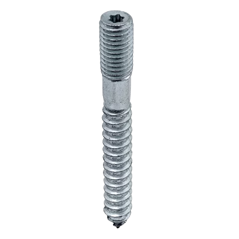 Ászokcsavar 10x80mm fa-fém menetes Tőcsavar Durva famenet-metrikus gépmenet TORX25 fej Ászok csavar