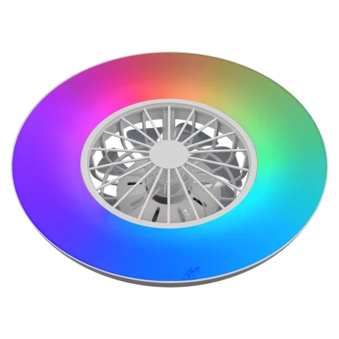 Mennyezeti lámpa LED 48W RGB 1400lm Ventilátoros kerek dimmelhető CCT 3-6000K távirányítóval Kanlux