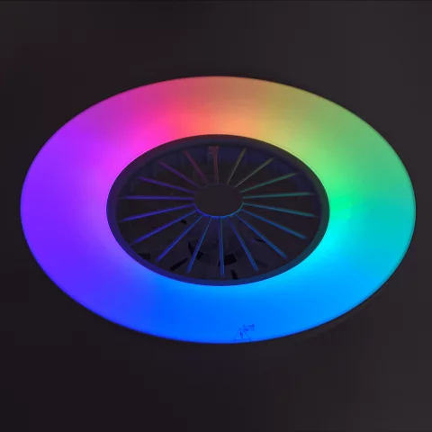 Mennyezeti lámpa LED 48W RGB 1400lm Ventilátoros kerek dimmelhető CCT 3-6000K távirányítóval Kanlux