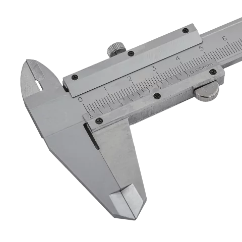 Tolómérő 150mm INOX Nóniuszos tolómérő mélységmérővel 0,05 felbontással Extol Premium 3425