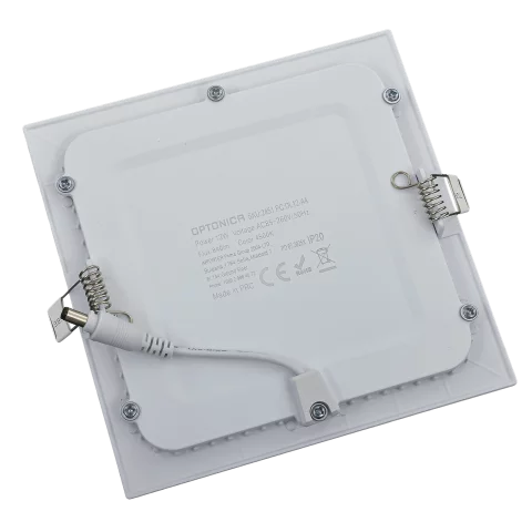 LED Panel Mennyezeti Beépíthető 12W 4500K Természetes fehér Négyzet 840lm Optonica DL2451