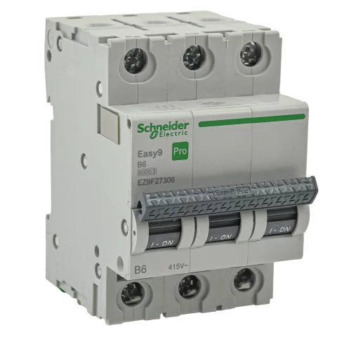 Schneider kismegszakító 3P B 6A 6kA EASY9 PRO EZ9F27306