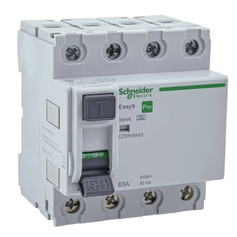 Fi relé 4P 63A 30mA 6kA (A) Áramvédő kapcsoló ÁVK ÉV relé Schneider EASY9 PRO EZ9R49463