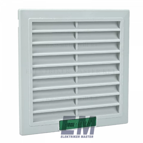 Kilépő levegő nyílás szűrőbetéttel 105x105mm IP54 V35 ventilátorhoz Tracon V35-KNY
