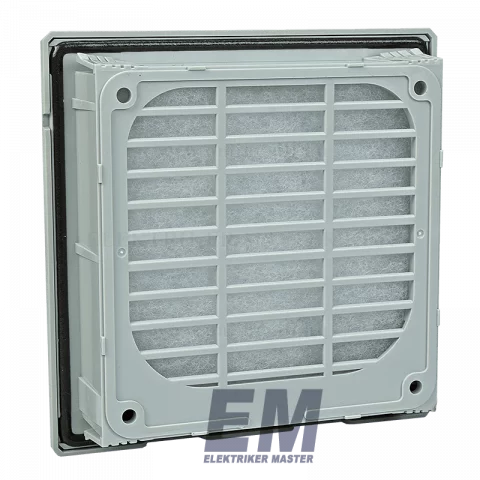 Kilépő levegő nyílás szűrőbetéttel 150x150mm IP54 V43 ventilátorhoz Tracon V43-KNY