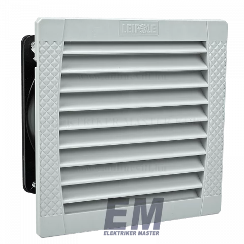 Szellőztető Ventilátor szűrőbetéttel 150x150mm 19W IP54 négyzet Ipari Tracon V43