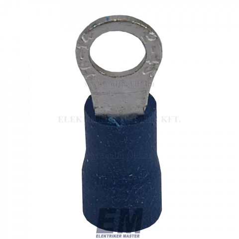 Szigetelt szemes saru 2,5mm2 M4-es furattal ónozott réz kék BF-M4