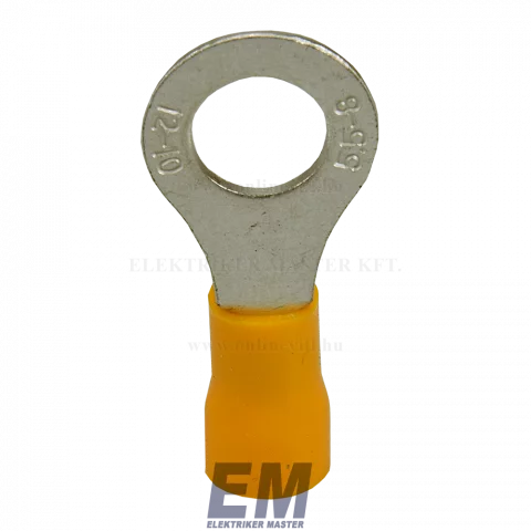 Szigetelt szemes saru 4-6mm2 M8-es furattal ónozott réz sárga GF-M8 Cellpack 811135