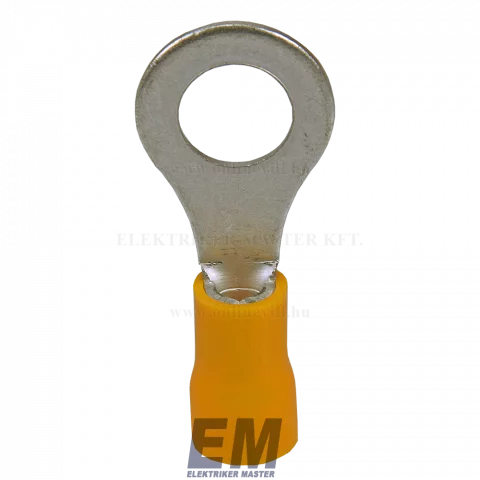 Szigetelt szemes saru 4-6mm2 M8-es furattal ónozott réz sárga GF-M8 Cellpack 811135