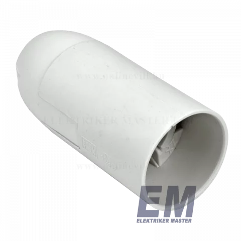 Foglalat E14 műanyag fehér Commel 016-105