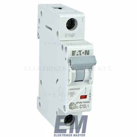 EATON kismegszakító 1P C 13A 4,5kA xPole Home HL-C13/1 194730