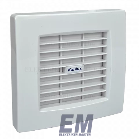 Elszívó Ventilátor 100 mm 19W Zsalus Síklócsapágyas Fehér Kanlux AOL100B 70926