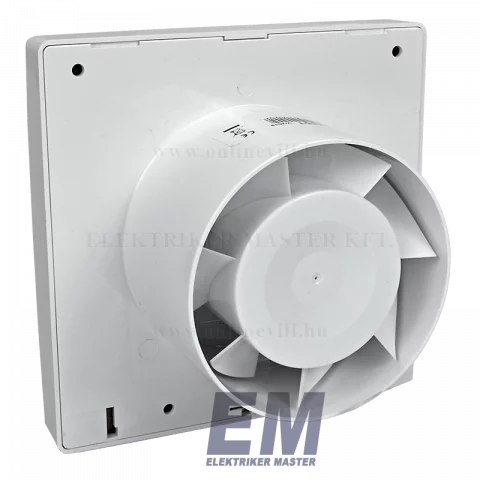 Elszívó Ventilátor 100 mm 19W Zsalus Síklócsapágyas Fehér Kanlux AOL100B 70926