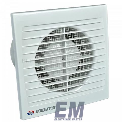 Elszívó Ventilátor 100 mm 14W Időzítős Siklócsapágyas Fehér Vents 100ST