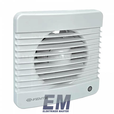 Elszívó Ventilátor 100 mm 14W Időzítős Golyóscsapágyas Fehér Vents 100MTL