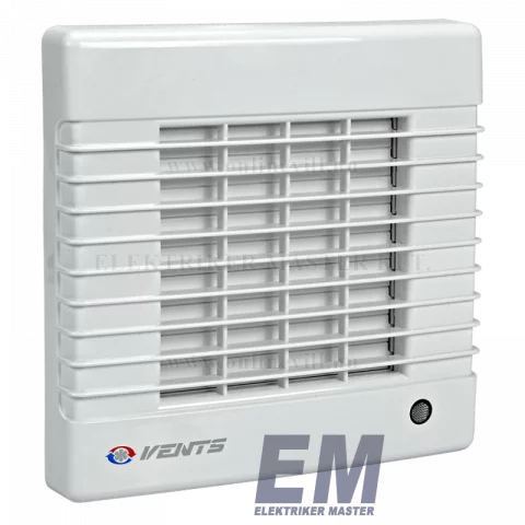 Elszívó Ventilátor 100 mm 18W Automata Zsalus Időzítős Páraérzékelős Golyóscsapágyas Vents 100MATHL