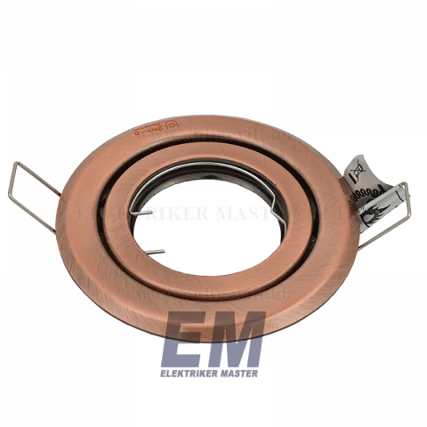 Spot lámpa keret kerek billenthető réz beépítőkeret Kanlux ARGUS II CT-2115-AN