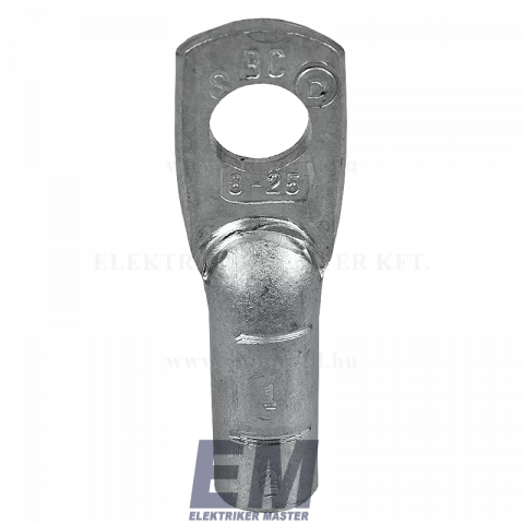 Szemes alumínium csősaru 25 mm2 10-es furattal DF-AS-025