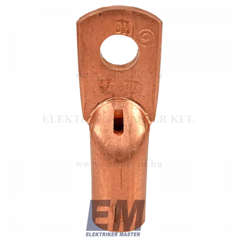 Szemes csősaru 70 mm2 10mm furattal vörösréz VS 70-10 DF-VS-070