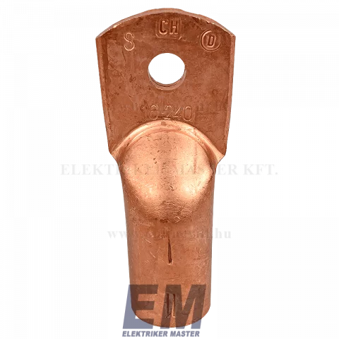 KIFUTÓ_Szemes csősaru 240 mm2 12mm furattal vörösréz VS 240-12