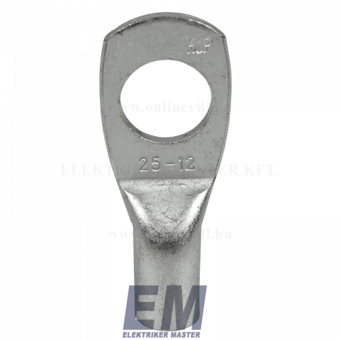 KIFUTÓ_Szigeteletlen szemes csősaru 25 mm2 12-es furattal ónozott réz Haupa CL 25-12 (290964)