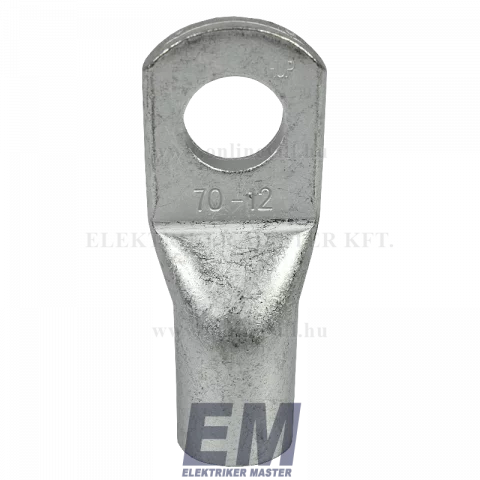 Szigeteletlen szemes csősaru 70 mm2 12-es furattal ónozott réz Haupa CL 70-12 (290990)