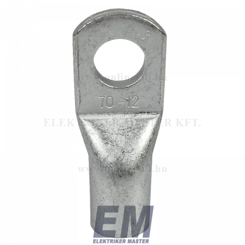 KIFUTÓ_Szigeteletlen szemes csősaru 70 mm2 12-es furattal ónozott réz Haupa CL 70-12 (290990)