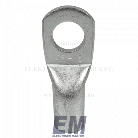 Szigeteletlen szemes csősaru 95 mm2 16-os furattal ónozott réz Haupa CL 95-16 (291000)