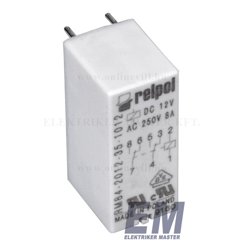 Relpol RM84 2012 35 1012 Relé Convencional 12 Vcc DPDT 2 CO 8 A - Foto 12